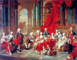 La familia de Felipe V. Luis Michel van Loo