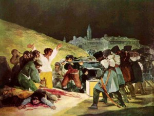 Los fusilamientos del tres de mayo. Goya